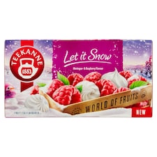 Teekanne World of Fruits Let it Snow Merinque-Raspberry ovocno-bylinný čaj 20 x 2,25 g (45 g)