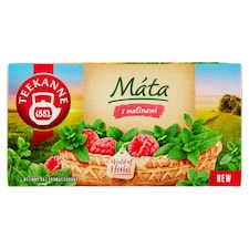 Teekanne World of Herbs Bylinný čaj s mätou a s príchuťou malín 20 x 1,5 g (30 g)