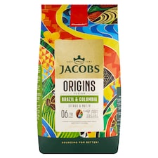 Jacobs Origins Fusion Brazil & Colombia káva pražená zrnková 1000 g