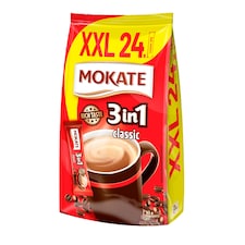 Mokate 3in1 Classic instantný kávový nápoj v prášku 24 x 17 g (408 g)