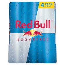 Red Bull Energy Drink Sugarfree 4 x 250 ml