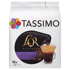 Tassimo L'OR Espresso Lungo Profondo káva pražená mletá 16 x 8 g
