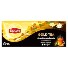 Lipton Gold Tea čierny aromatizovaný čaj 25 vrecúšok 37,5 g