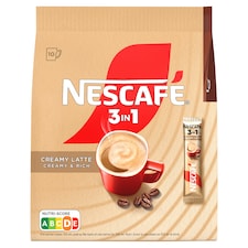 NESCAFÉ 3in1 Creamy Latte, instantná káva, 10 vrecúšok x 15 g (150 g)