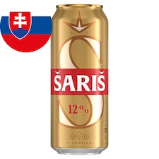 Šariš Žiarivá 12 pivo ležiak svetlý 500 ml