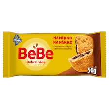 Opavia BeBe Dobré ráno s kakaovou náplňou sušienky s 5 celozrnnými cereáliami balenie 50 g