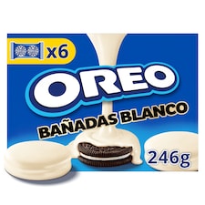 Oreo sušienky s vanilkovou náplňou, biela poleva 246 g