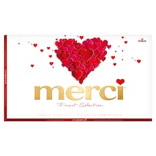 merci Finest Selection výber plnených a neplnených čokoládových praliniek 400 g