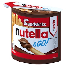 Nutella & Go! Nátierka z lieskovcov a kakaa a tyčinky 52 g