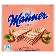 Manner Chrumkavé oplátky s lieskovcovou náplňou 75 g
