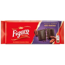 Figaro horká 43%, čokoládová tabuľka horká 43% kakaa 80 g