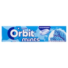 Wrigley's Orbit Mints Strong Mint cukríky bez cukru s mätovou príchuťou 16 ks 28 g