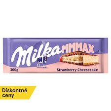 Milka Strawberry Cheesecake čokoláda z alpského mlieka so sušienkou a jahodovou náplňou 300 g