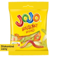 JOJO Húsenice želé cukríky s ovocnými príchuťami 80 g