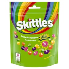 Skittles Crazy Sours žuvacie cukríky 152 g