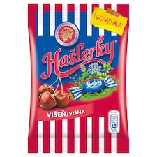 Hašlerky Višňa, cukríky s príchuťou bylín, mentolu a višní 90 g
