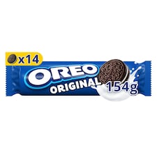 OREO Original kakaové sušienky s náplňou s vanilkovou príchuťou 14 sušienok 154 g