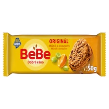 Opavia BeBe Dobré ráno müsli s ovocím sušienky s 5 celozrnnými cereáliami balenie 50 g