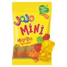 JOJO Medvedíky Mini želé cukríky s ovocnými príchuťami 42 g