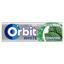 Wrigley's Orbit White žuvačka bez cukru s mätovou a mentolovou príchuťou 10 ks 14 g