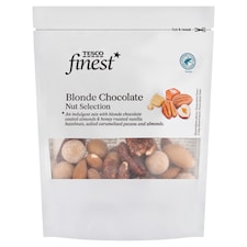 Finest Zmes solených karamelizovaných jadier v bielej čokoláde s karamelom 150 g