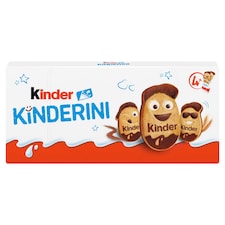 Kinder Kinderini chrumkavé sušienky s mliečnou a kakaovou dekoráciou 4 x 2 ks 100 g