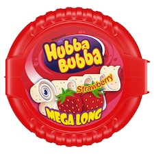 Wrigley's Hubba Bubba Mega Long žuvačka s jahodovou príchuťou 56 g