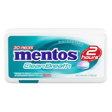 Mentos CleanBreath Winter Green funkčné cukríky 21 g