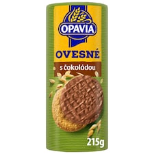 Opavia sušienky Zlaté Ovsené máčané v čokoláde 215 g
