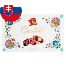 Deva Excelent exkluzívny čokoládový dezert plnený višňami a lieskovými orechami 140 g