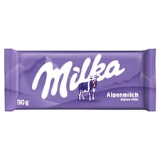 Milka Alpine Milk mliečna čokoláda z alpského mlieka 90 g