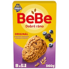 Opavia BeBe Dobré ráno lesné ovocie sušienky s 5 celozrnnými cereáliami multibalenie 360 g