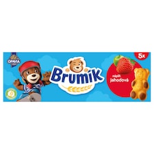 Opavia Brumík s jahodovou náplňou Jemné pečivo Bez farbív a konzervantov Balenie 5x 30g 150 g