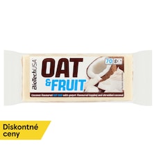 BioTechUSA Oat&Fruits ovsená tyčinka s kokosovou príchuťou 70 g