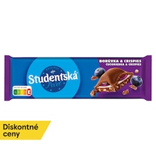 ORION Študentská pečať Mliečna Čučoriedka & Crispies 235 g