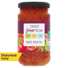 Free From Pesto studená omáčka zo sušených paradajok, bazalky, tofu a píniových orieškov 190 g