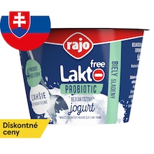 Rajo Lakto Free Probiotic biely sladený jogurt 150 g
