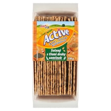 Bona Vita Active Extra dlhý solený knäckebrot s tromi druhmi semienok 130 g