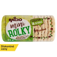 Racio Mini rolky chlebíčky cícerové s hráškom 44 g