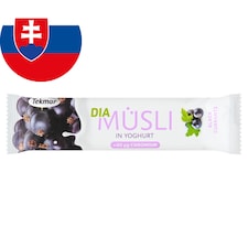 Tekmar Dia müsli tyčinka s čiernymi ríbezľami v poleve s jogurtom 30 g