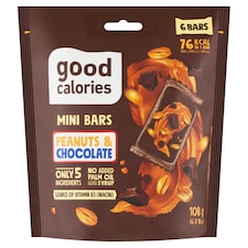 Good Calories Datľová tyčinka s arašidmi a čokoládou 6 x 18 g (108 g)