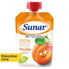 Sunar Do ručičky ovocná kapsička marhuľa 4m+, 100 g
