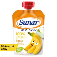 Sunar Do ručičky ovocná kapsička banán 4m+, 100 g