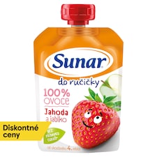Sunar Do ručičky ovocná kapsička jahoda 4m+, 100 g