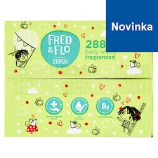 Fred & Flo Detské vlhčené obrúsky parfumované 4 x 72 ks