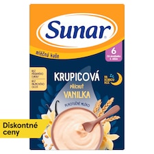 Sunar mliečna krupicová kaša na dobrú noc vanilková 210 g