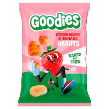 Goodies chrumky srdiečka banán a jahoda 30 g