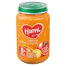Hami mäsozeleninový príkrm Zelenina s morkou a paradajkami od uk. 8. mesiaca 200 g