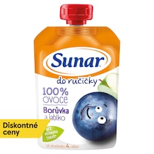 Sunar Do ručičky ovocná kapsička čučoriedka 4m+, 100 g