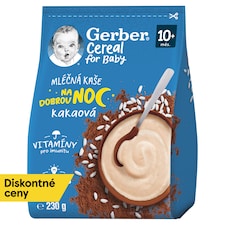 GERBER Cereal mliečna kaša kakaová Dobrú noc 230 g